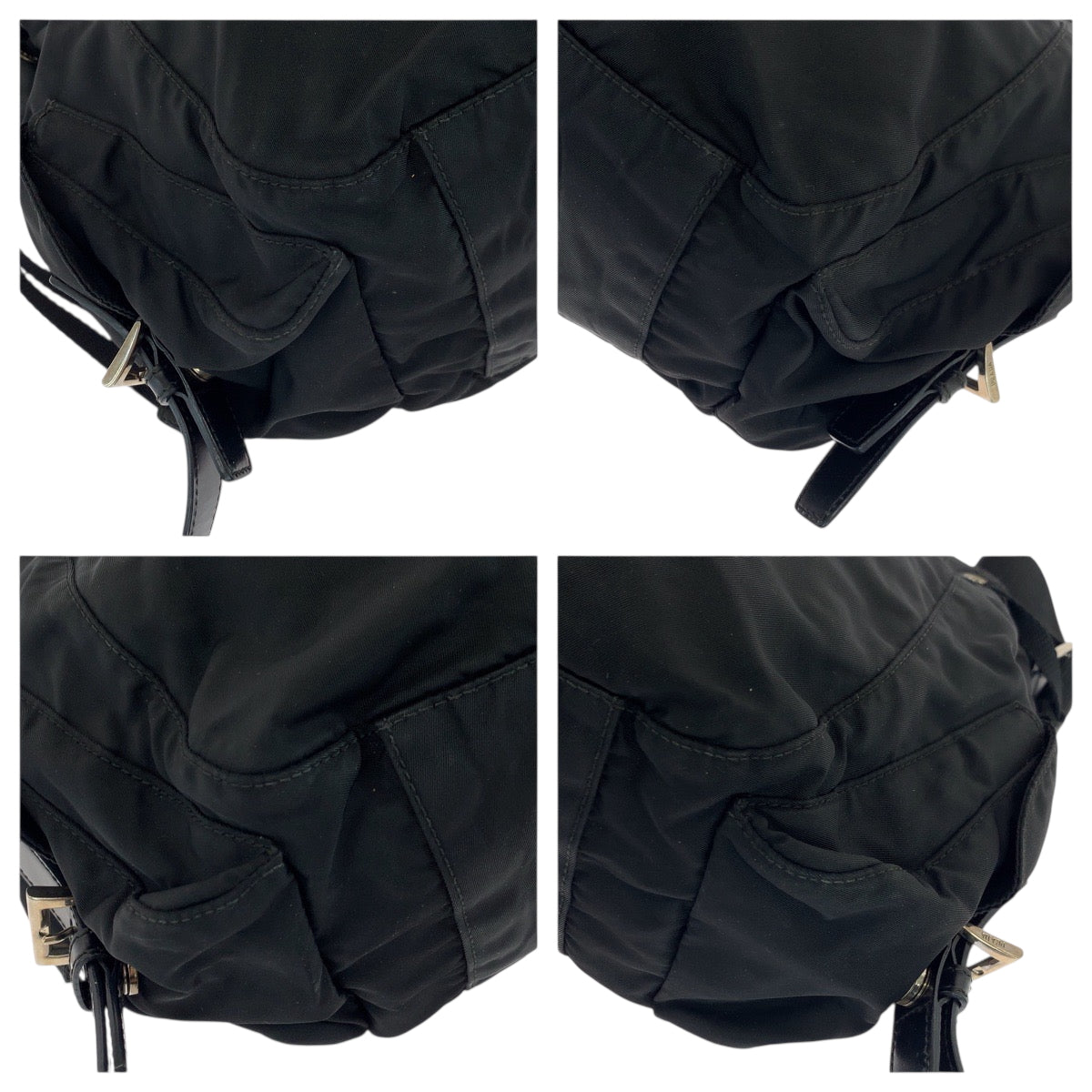 19195
PRADA プラダ テスート 三角ロゴプレート ブラック 黒 シルバー金具 ナイロン BT0572 ショルダーバッグ メッセンジャーバッグ  レディース ABP41