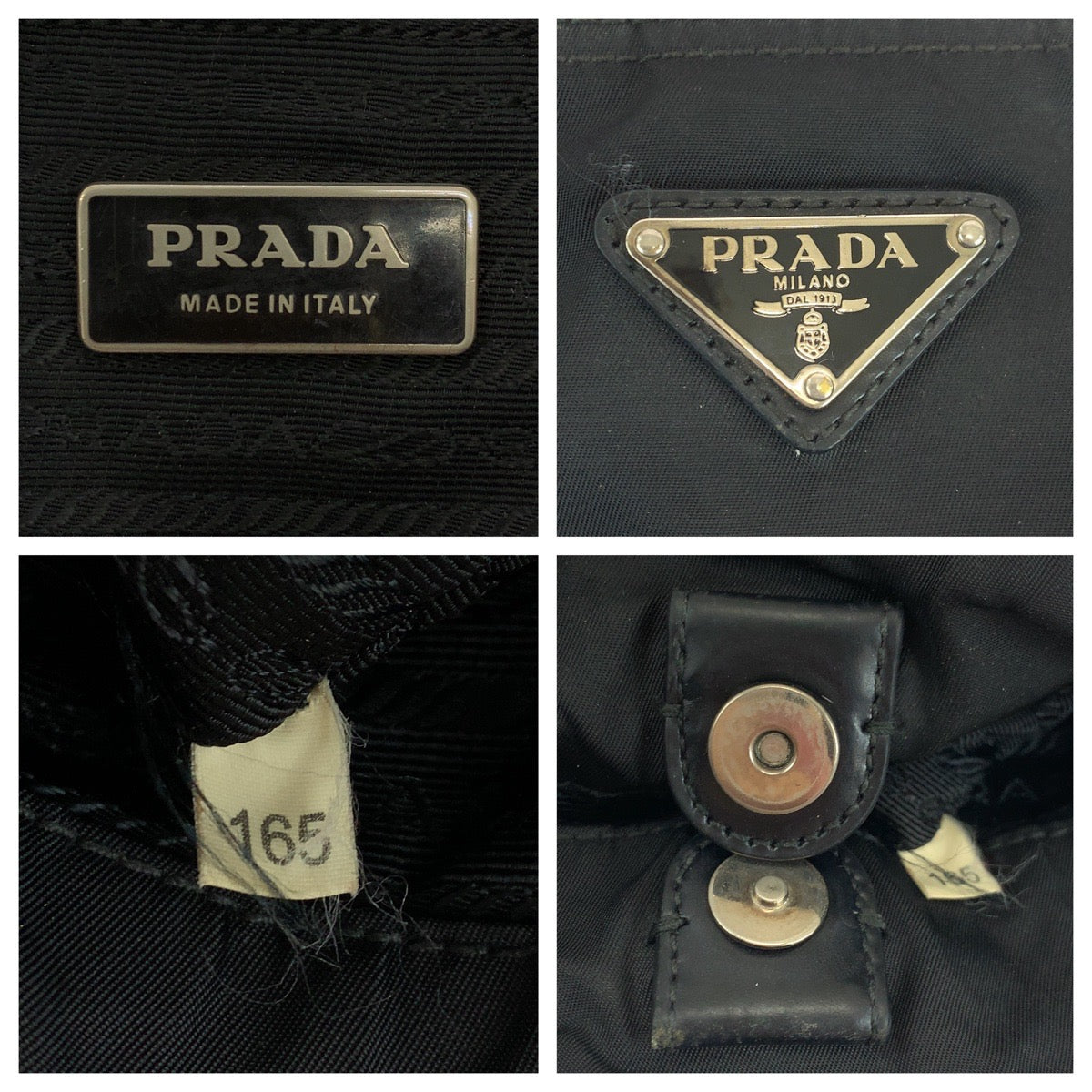 19195
PRADA プラダ テスート 三角ロゴプレート ブラック 黒 シルバー金具 ナイロン BT0572 ショルダーバッグ メッセンジャーバッグ  レディース ABP41