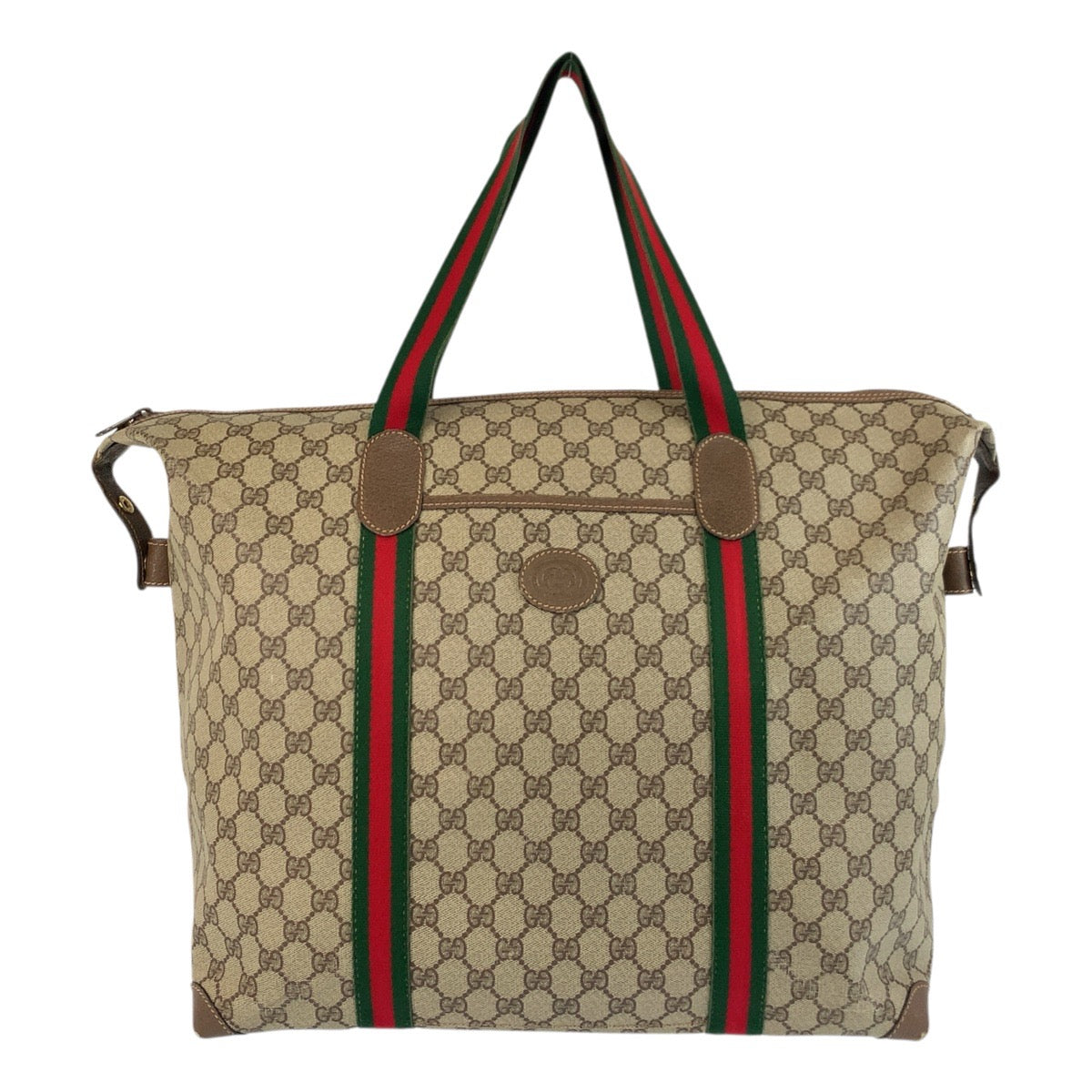 19198
GUCCI グッチ ヴィンテージ オールドグッチ シェリーライン ベージュ ブラウン ゴールド金具 GGスプリームキャンバス / レザー 002 39 6 トートバッグ ボストンバッグ メンズ ABP45