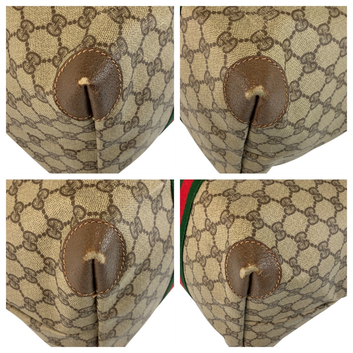 19198
GUCCI グッチ ヴィンテージ オールドグッチ シェリーライン ベージュ ブラウン ゴールド金具 GGスプリームキャンバス / レザー 002 39 6 トートバッグ ボストンバッグ メンズ ABP45