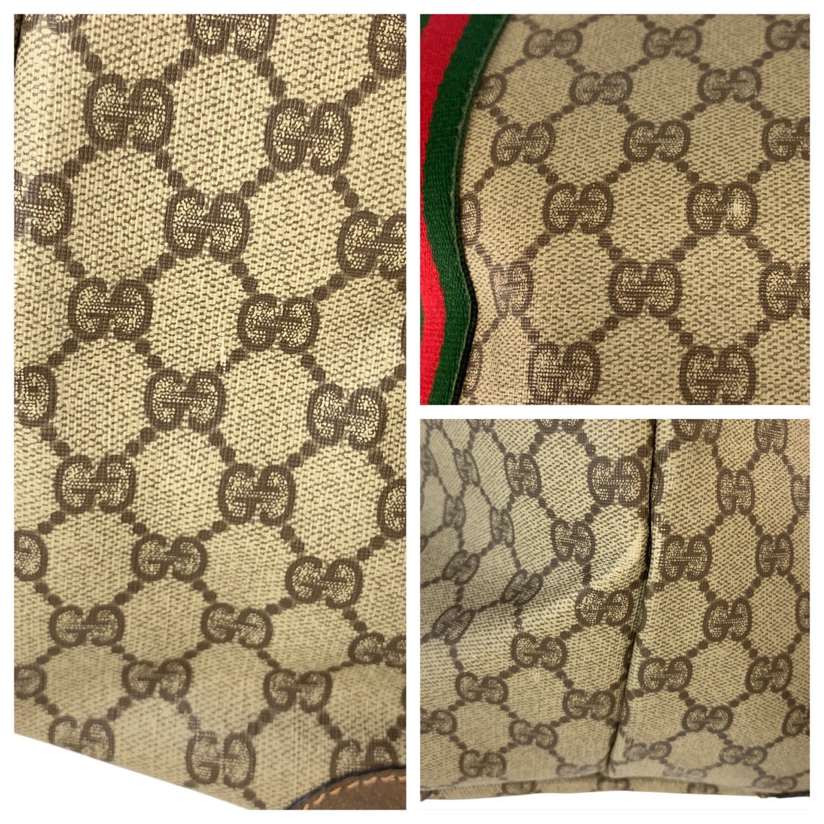 19198
GUCCI グッチ ヴィンテージ オールドグッチ シェリーライン ベージュ ブラウン ゴールド金具 GGスプリームキャンバス / レザー 002 39 6 トートバッグ ボストンバッグ メンズ ABP45