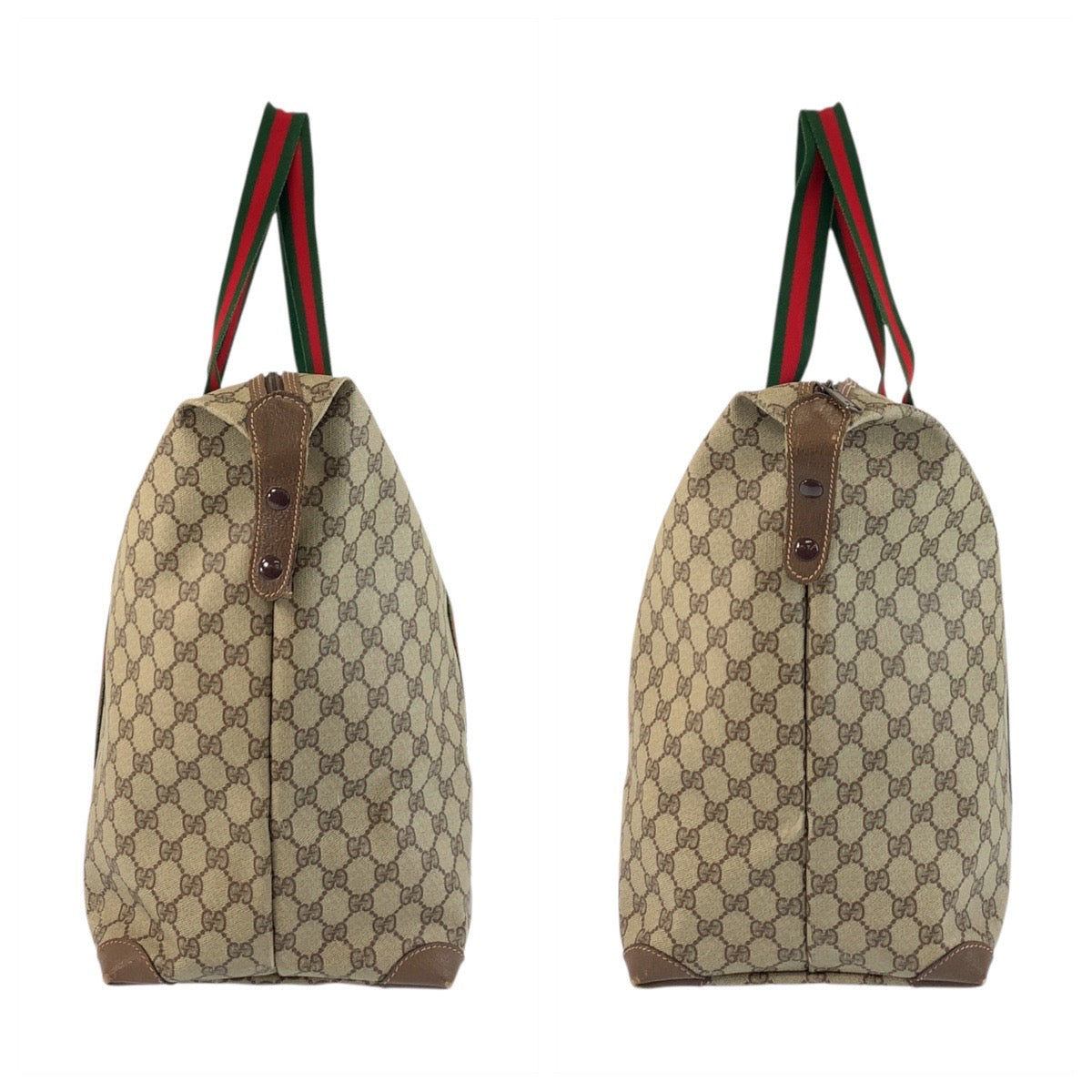 19198
GUCCI グッチ ヴィンテージ オールドグッチ シェリーライン ベージュ ブラウン ゴールド金具 GGスプリームキャンバス / レザー 002 39 6 トートバッグ ボストンバッグ メンズ ABP45