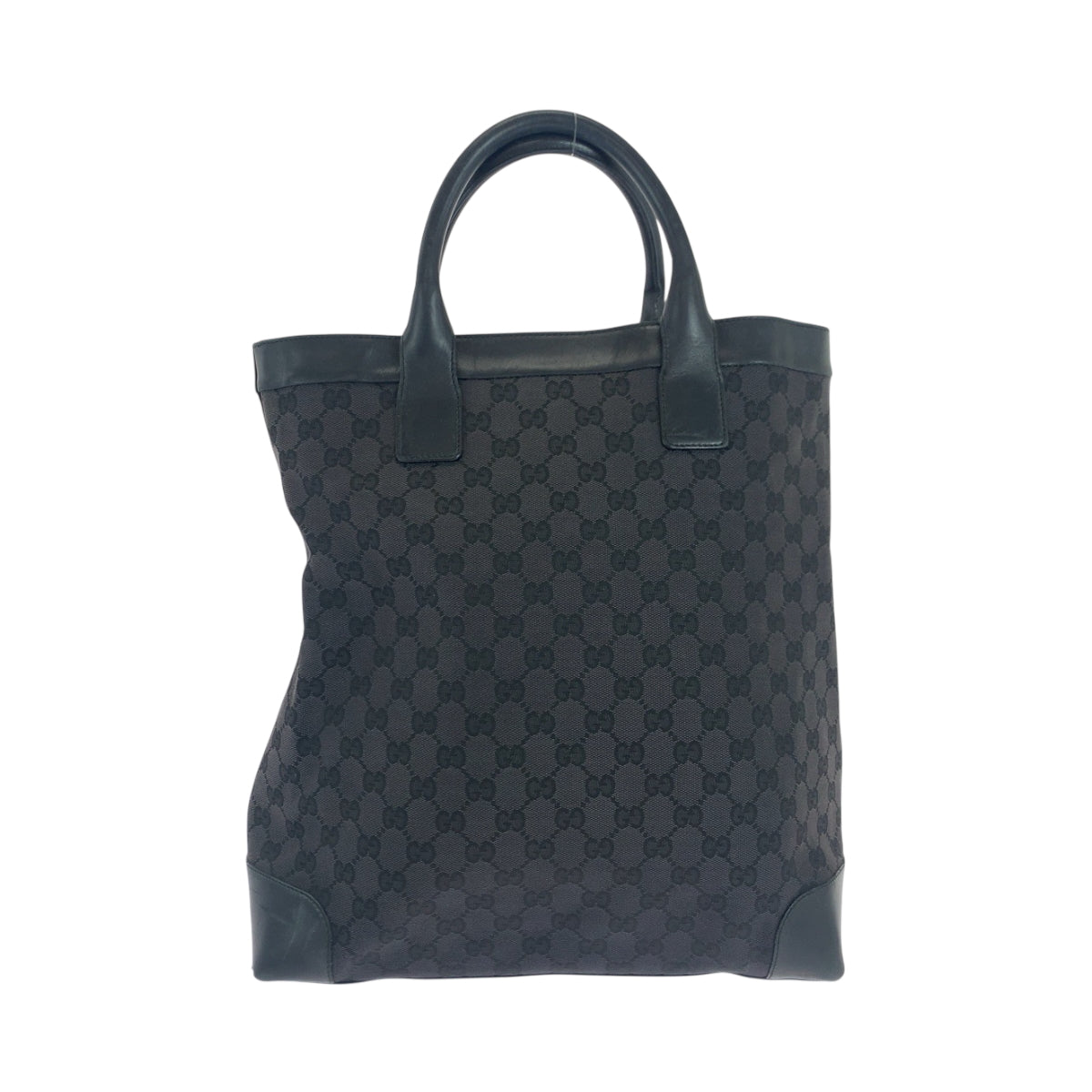 19202
GUCCI グッチ ブラック 黒 シルバー金具 GGキャンバス 002 1141 トートバッグ ショルダーバッグ レディース AB27
