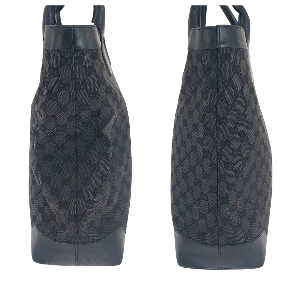 19202
GUCCI グッチ ブラック 黒 シルバー金具 GGキャンバス 002 1141 トートバッグ ショルダーバッグ レディース AB27