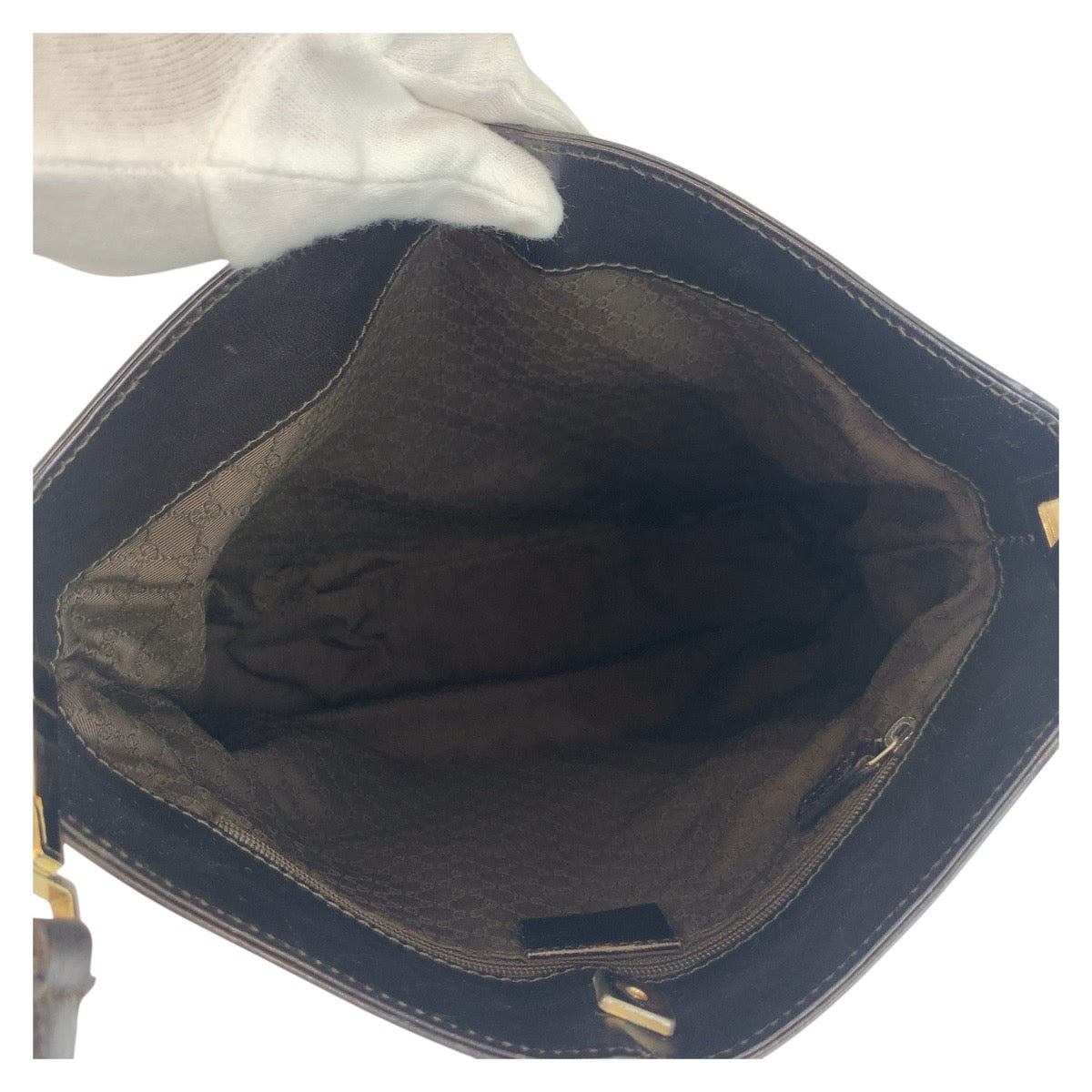 19204
GUCCI グッチ シェリーライン ベージュ ブラウン ゴールド金具 キャンバス / レザー 001 4231 ショルダーバッグ レディース ABP38