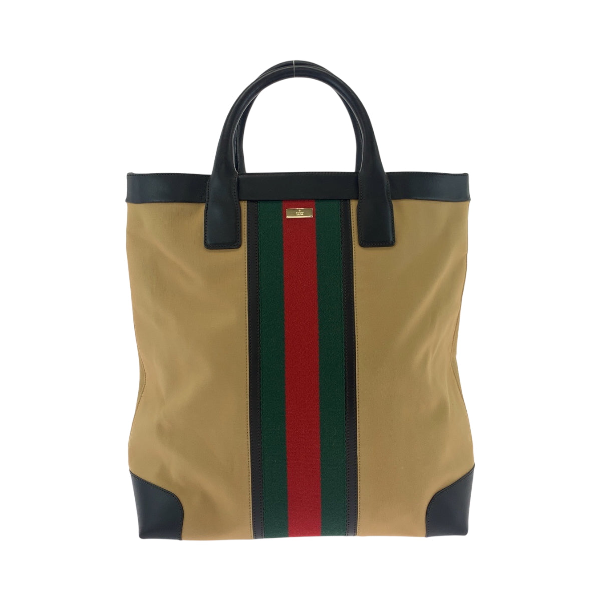 19205
GUCCI グッチ シェリーライン キャメル レッド グリーン ゴールド金具 キャンバス 002 1121 トートバッグ ショルダーバッグ  レディース A45