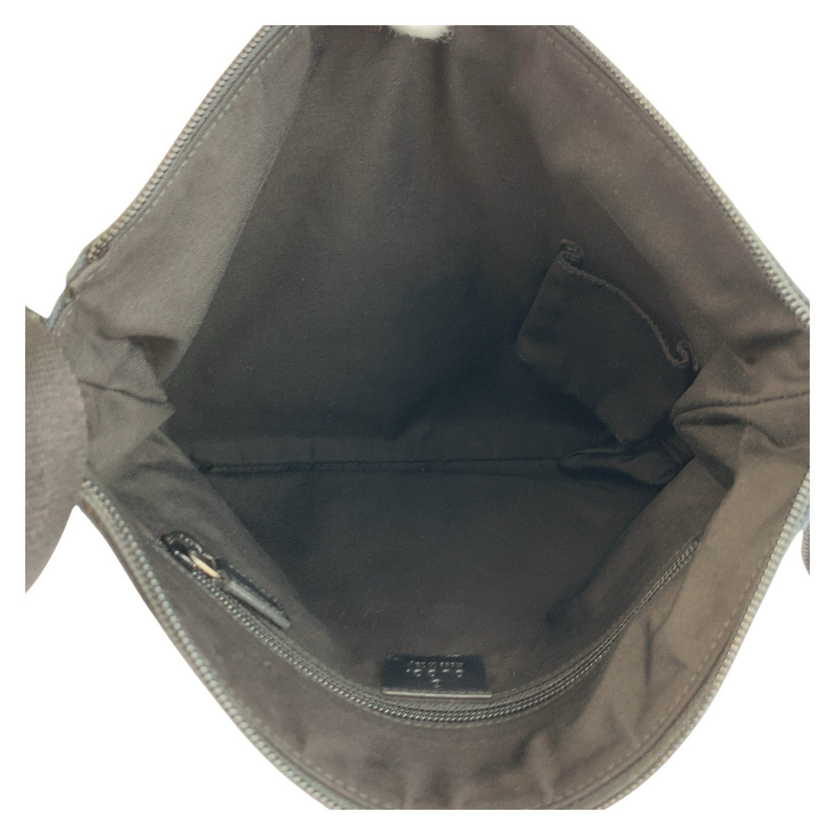 19206
GUCCI グッチ ブラック 黒 シルバー金具 GGキャンバス / レザー 145857 ショルダーバッグ メッセンジャーバッグ レディース A55