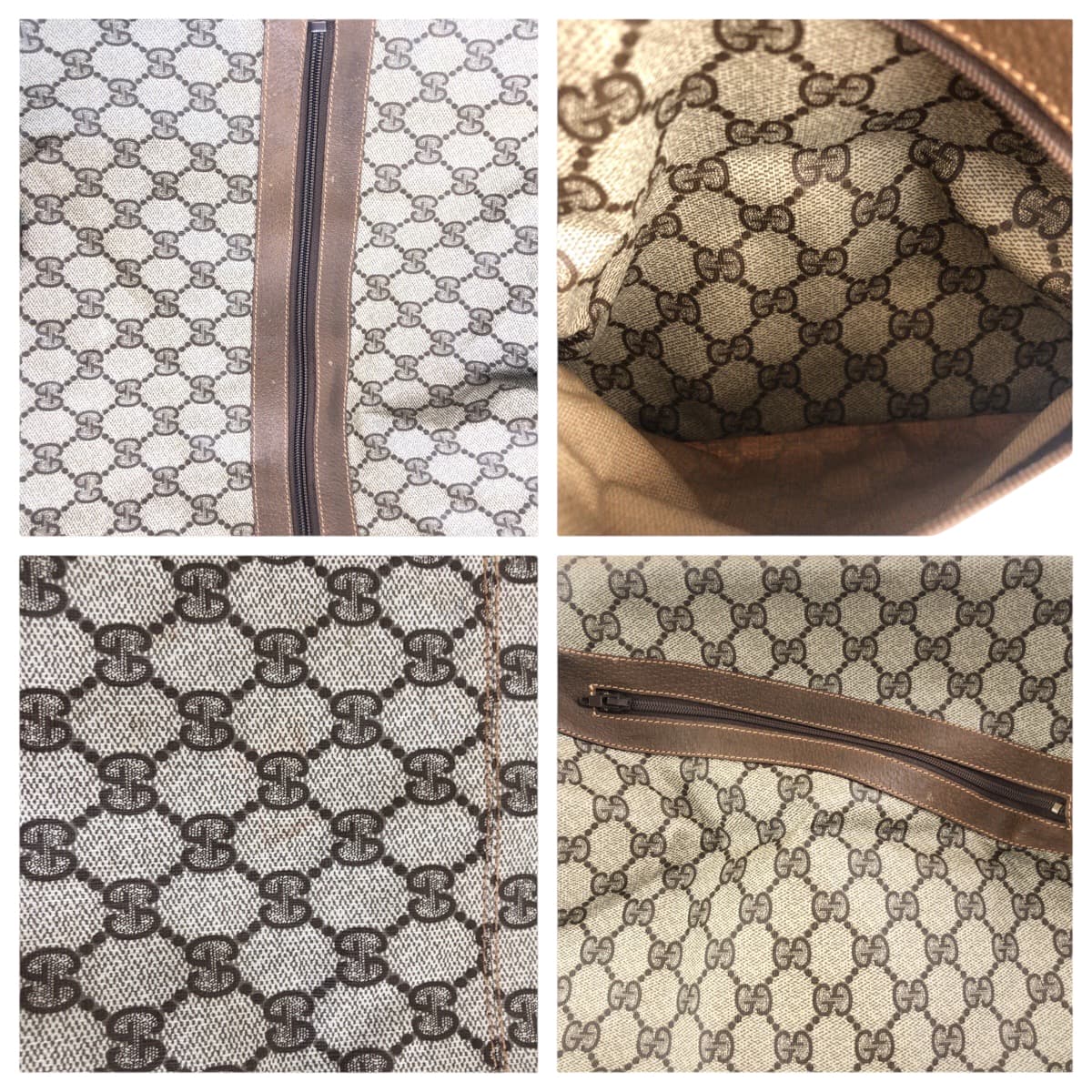 19209
GUCCI グッチ ヴィンテージ オールドグッチ シェリーライン ベージュ グリーン レッド GGスプリームキャンバス 012 404 0282 ボストンバッグ ハンドバッグ メンズ ABP41