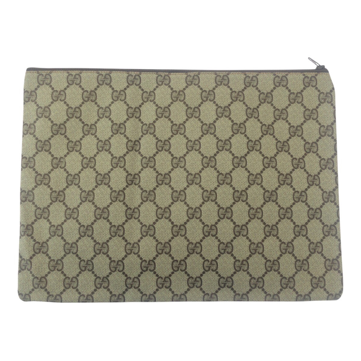 19210
GUCCI グッチ ヴィンテージ オールドグッチ ベージュ ブラウン PVC 012 904 0282 クラッチバッグ セカンドバッグ  レディース A20