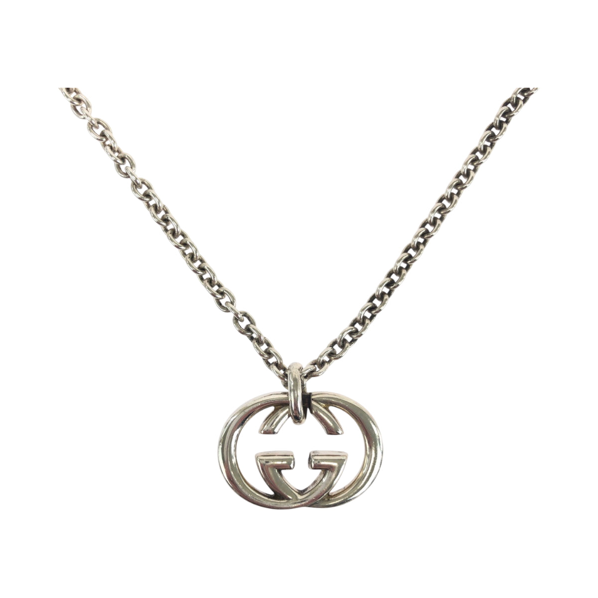 19214
GUCCI グッチ インターロッキング シルバー SV925 シルバー ネックレス  メンズ A15