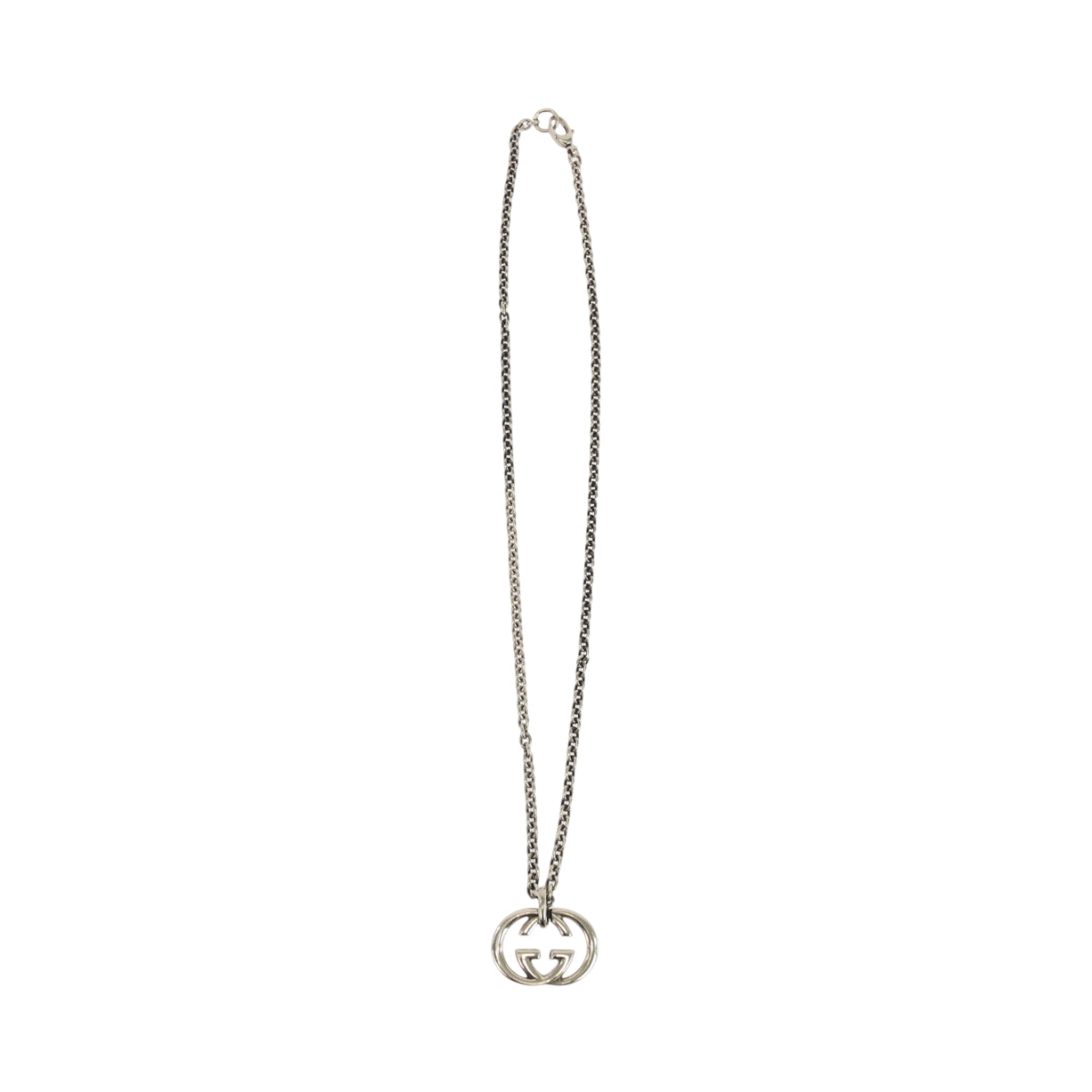 19214
GUCCI グッチ インターロッキング シルバー SV925 シルバー ネックレス  メンズ A15