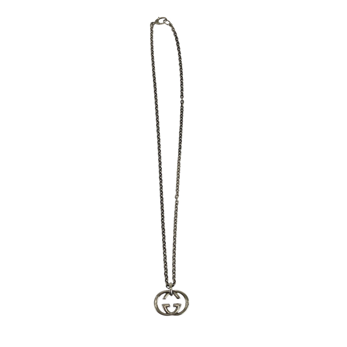 19214
GUCCI グッチ インターロッキング シルバー SV925 シルバー ネックレス  メンズ A15