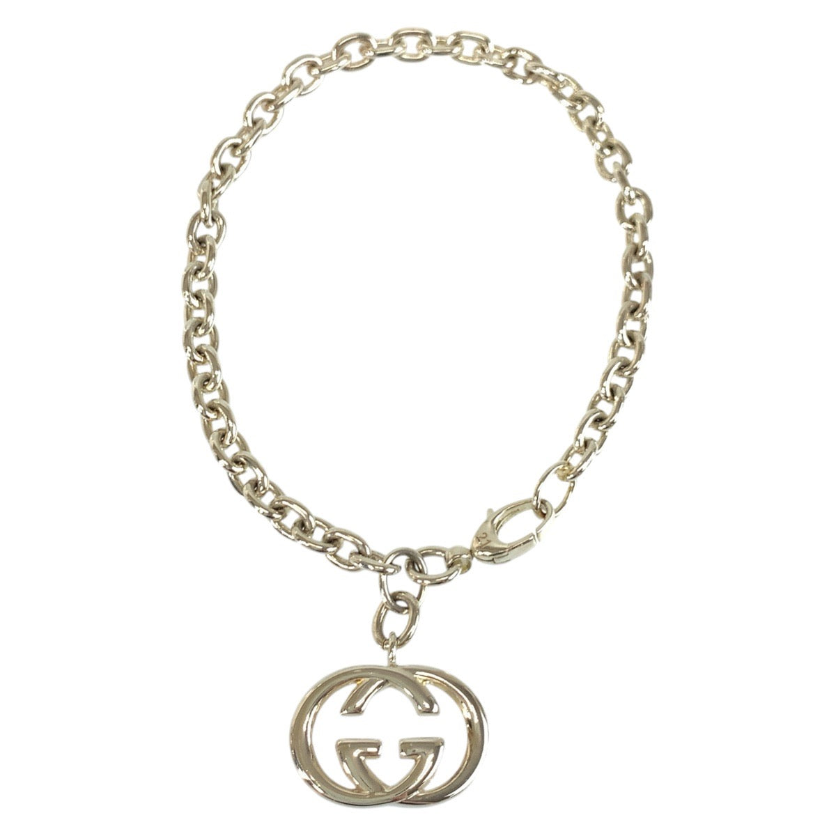 19215
GUCCI グッチ ダブルG インターロッキング シルバー SV925 シルバー ブレスレット  レディース SA15