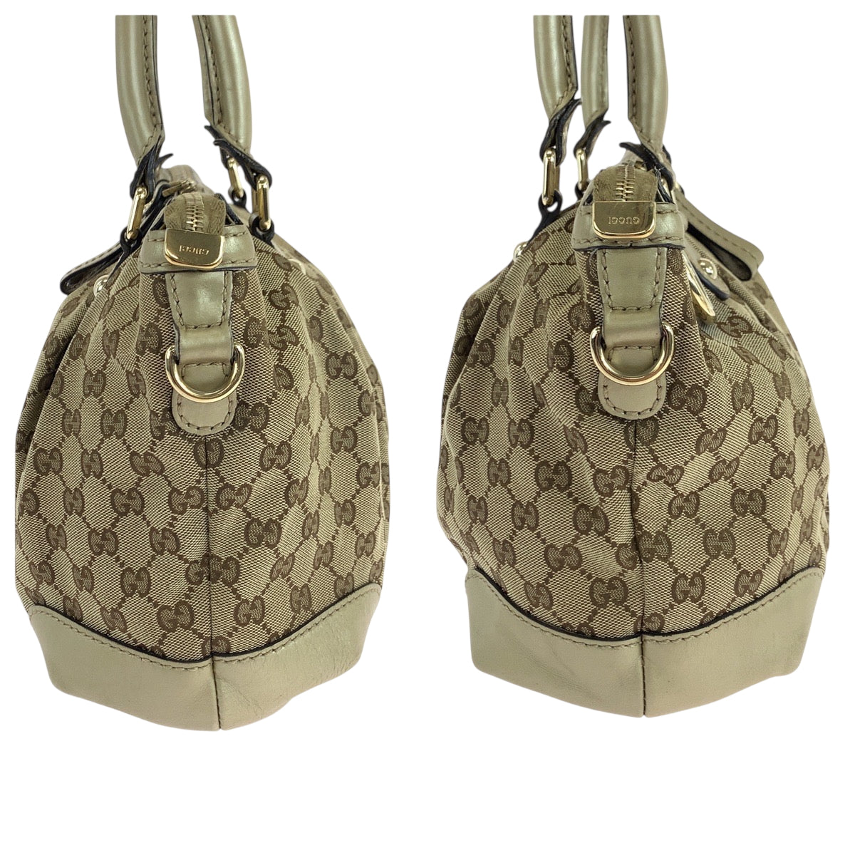 19225
GUCCI グッチ ベージュ ゴールド金具 GGキャンバス 247902 ショルダーバッグ ハンドバッグ 2way  レディース AB34