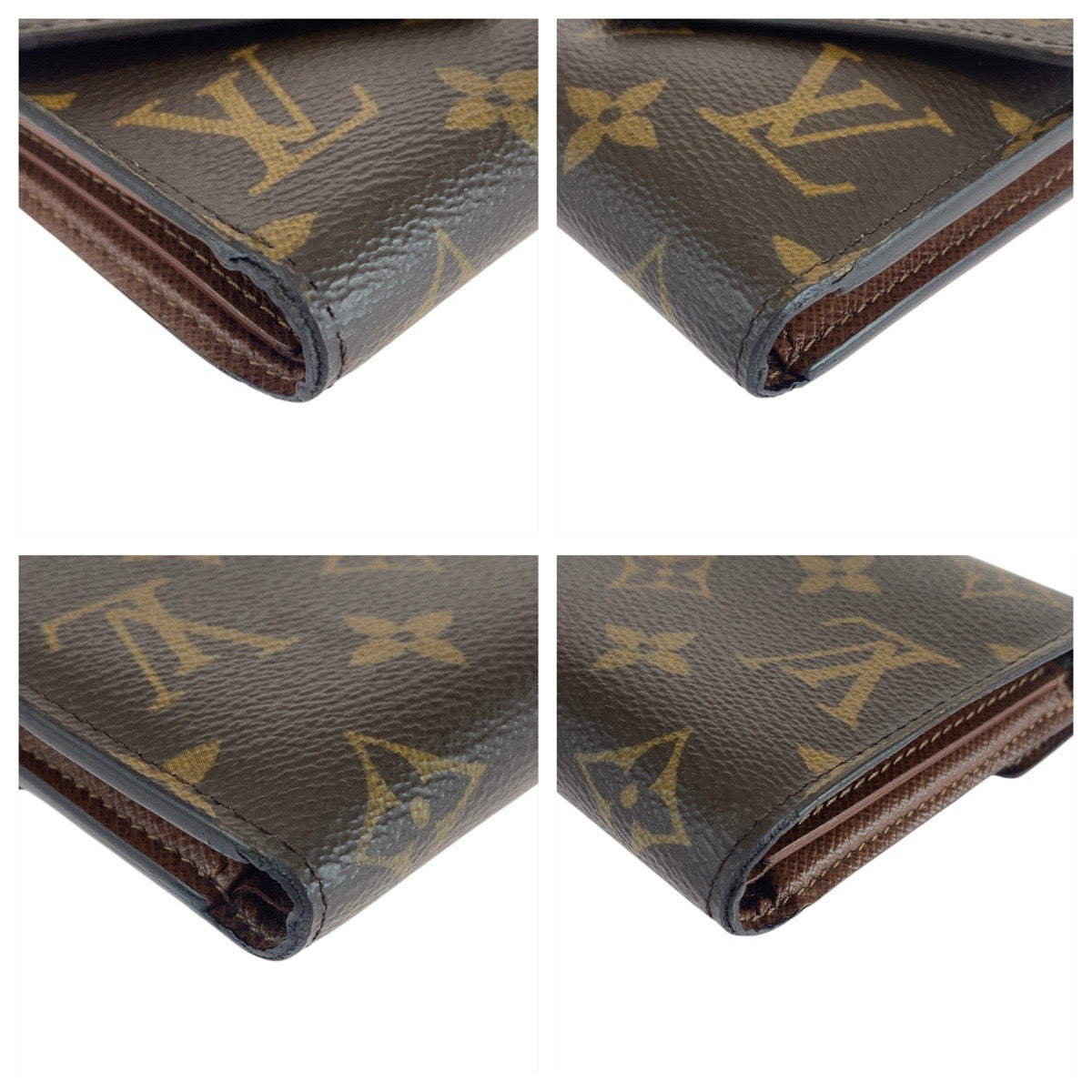 19233
LOUIS VUITTON ルイヴィトン モノグラム ポルトフォイユ ヴィクトリーヌ ブラウン ゴールド金具 PVC M62472 折財布 コンパクトウォレット レディース ABP31