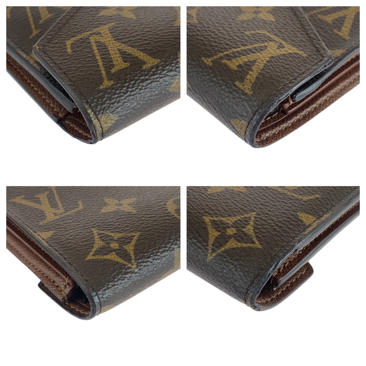 19233
LOUIS VUITTON ルイヴィトン モノグラム ポルトフォイユ ヴィクトリーヌ ブラウン ゴールド金具 PVC M62472 折財布 コンパクトウォレット レディース ABP31