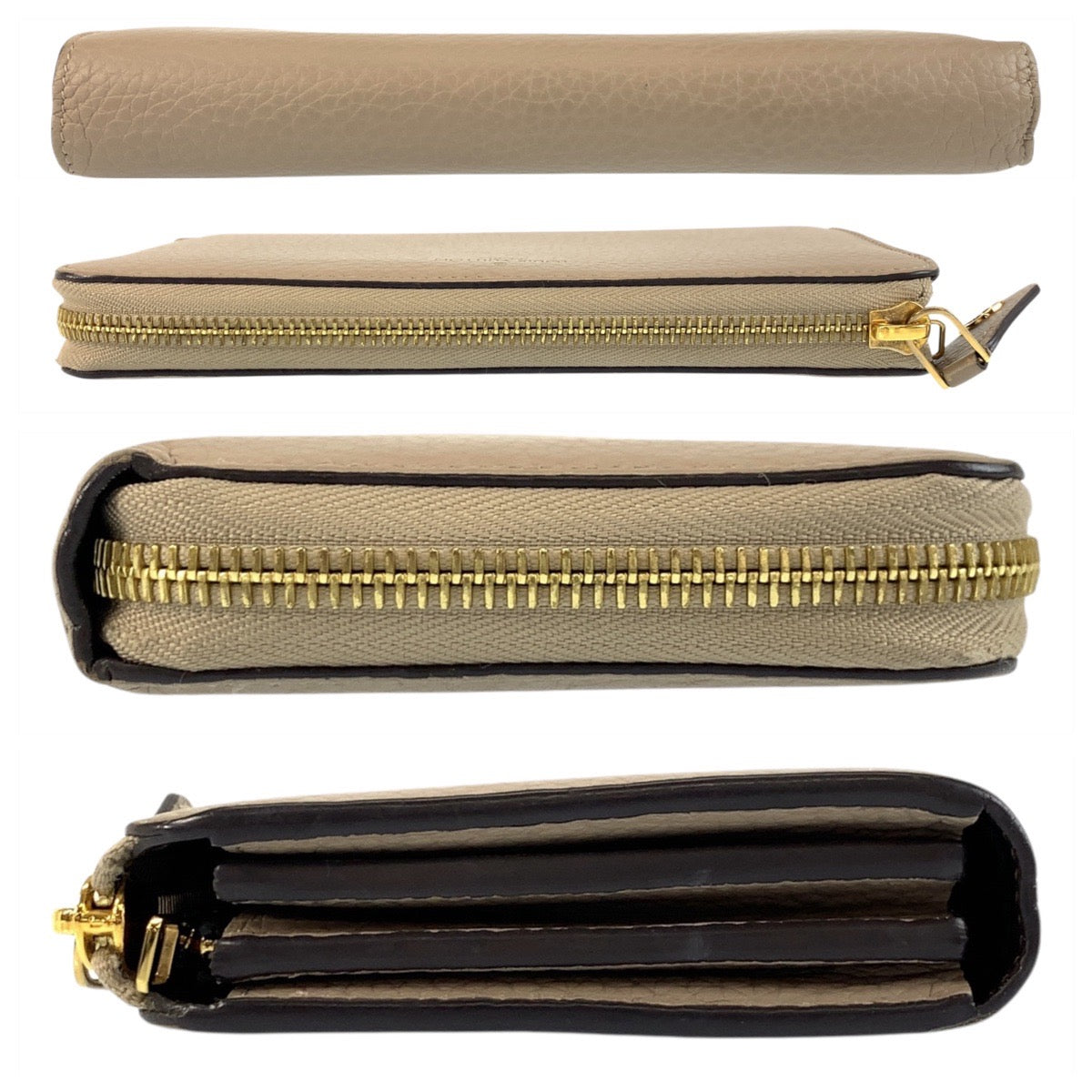 19236
LOUIS VUITTON ルイヴィトン ポルトフォイユ コメット グレージュ ゴールド金具 レザー M63104 長財布 ロングウォレット レディース A38