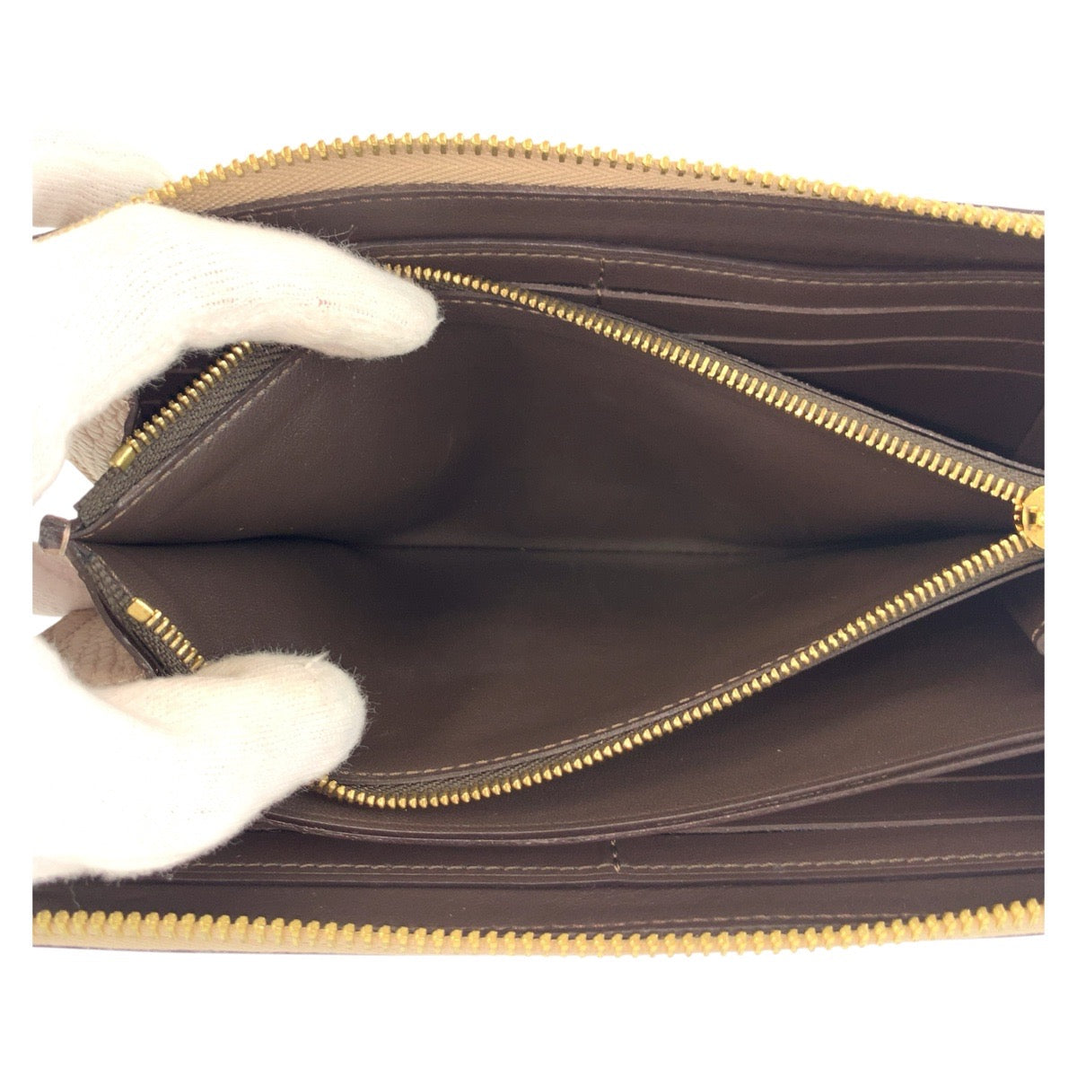 19236
LOUIS VUITTON ルイヴィトン ポルトフォイユ コメット グレージュ ゴールド金具 レザー M63104 長財布 ロングウォレット レディース A38