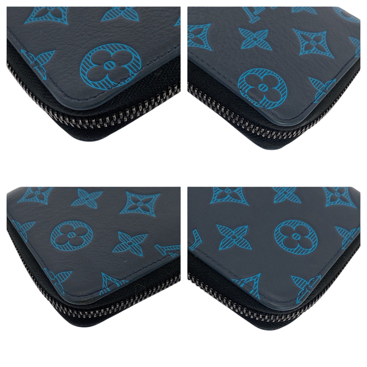 19237
LOUIS VUITTON ルイヴィトン モノグラム シャドー ジッピーウォレット ヴェルティカル ネイビー ブルー ブラック金具 カーフ M80423 長財布 ラウンドファスナー  メンズ ABP62