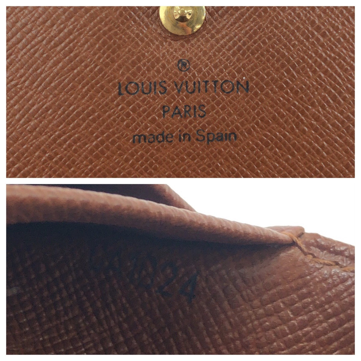 19238
LOUIS VUITTON Monogram Portefeuille Trésor Dark Brown Gold Hardware PVC M61736 Bi-fold Wallet Compact Wallet for Women AB13