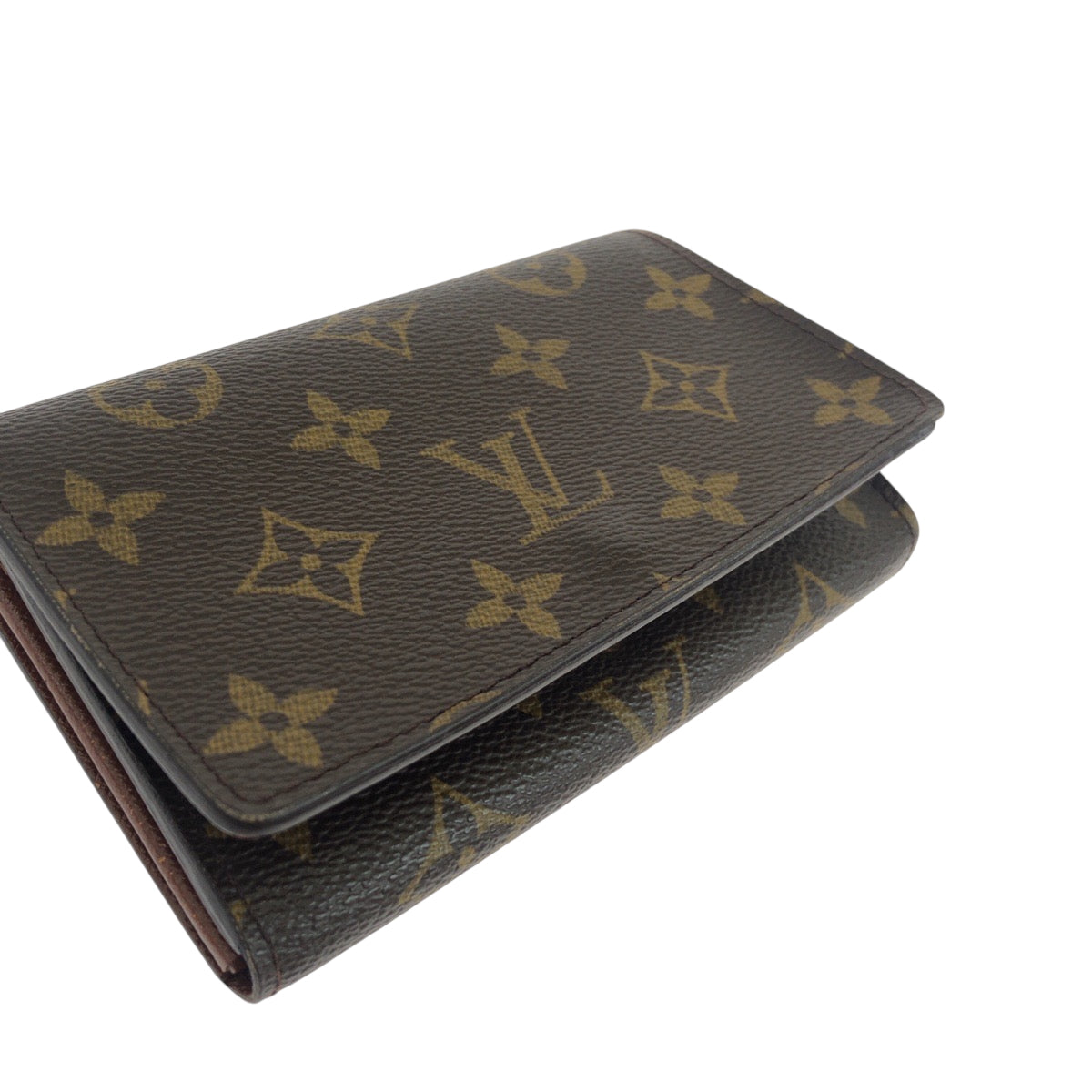 19238
LOUIS VUITTON Monogram Portefeuille Trésor Dark Brown Gold Hardware PVC M61736 Bi-fold Wallet Compact Wallet for Women AB13
