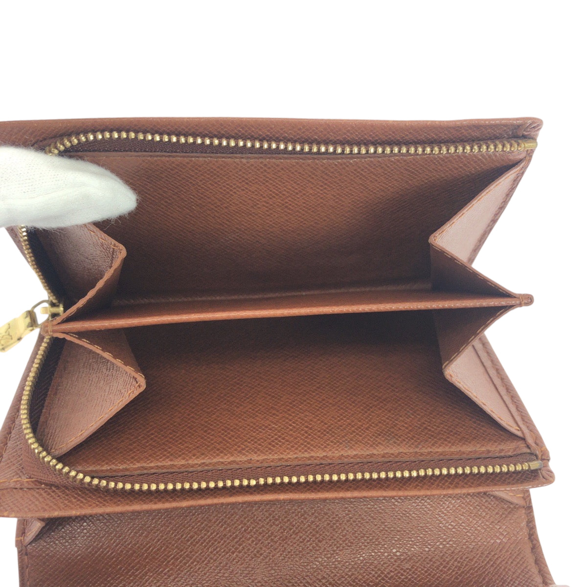 19238
LOUIS VUITTON Monogram Portefeuille Trésor Dark Brown Gold Hardware PVC M61736 Bi-fold Wallet Compact Wallet for Women AB13