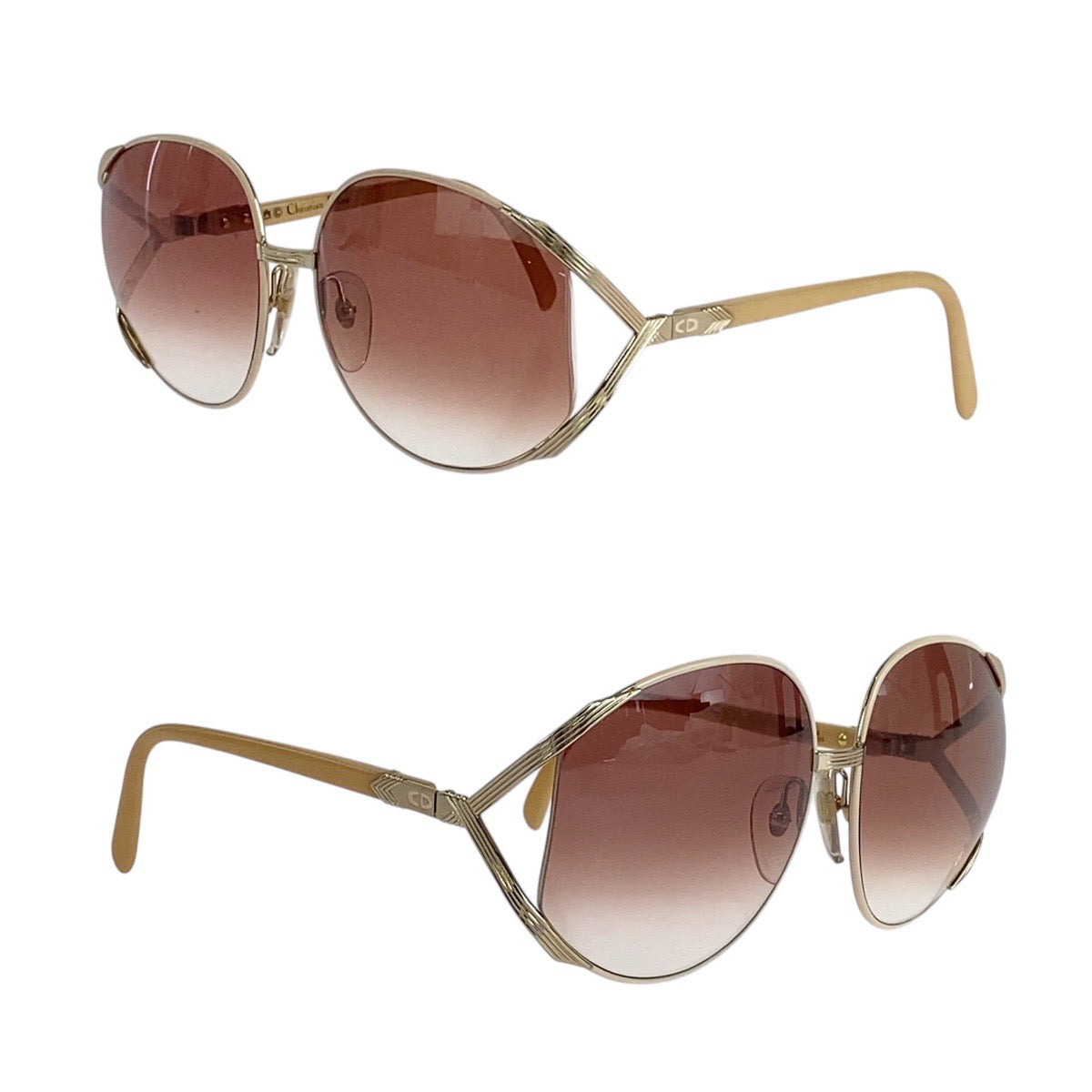 19239
Dior ディオール ヴィンテージ ピンク ゴールド金具 プラスチック / メタル 2250 45 63□17 120 サングラス ボストン レディース AB13