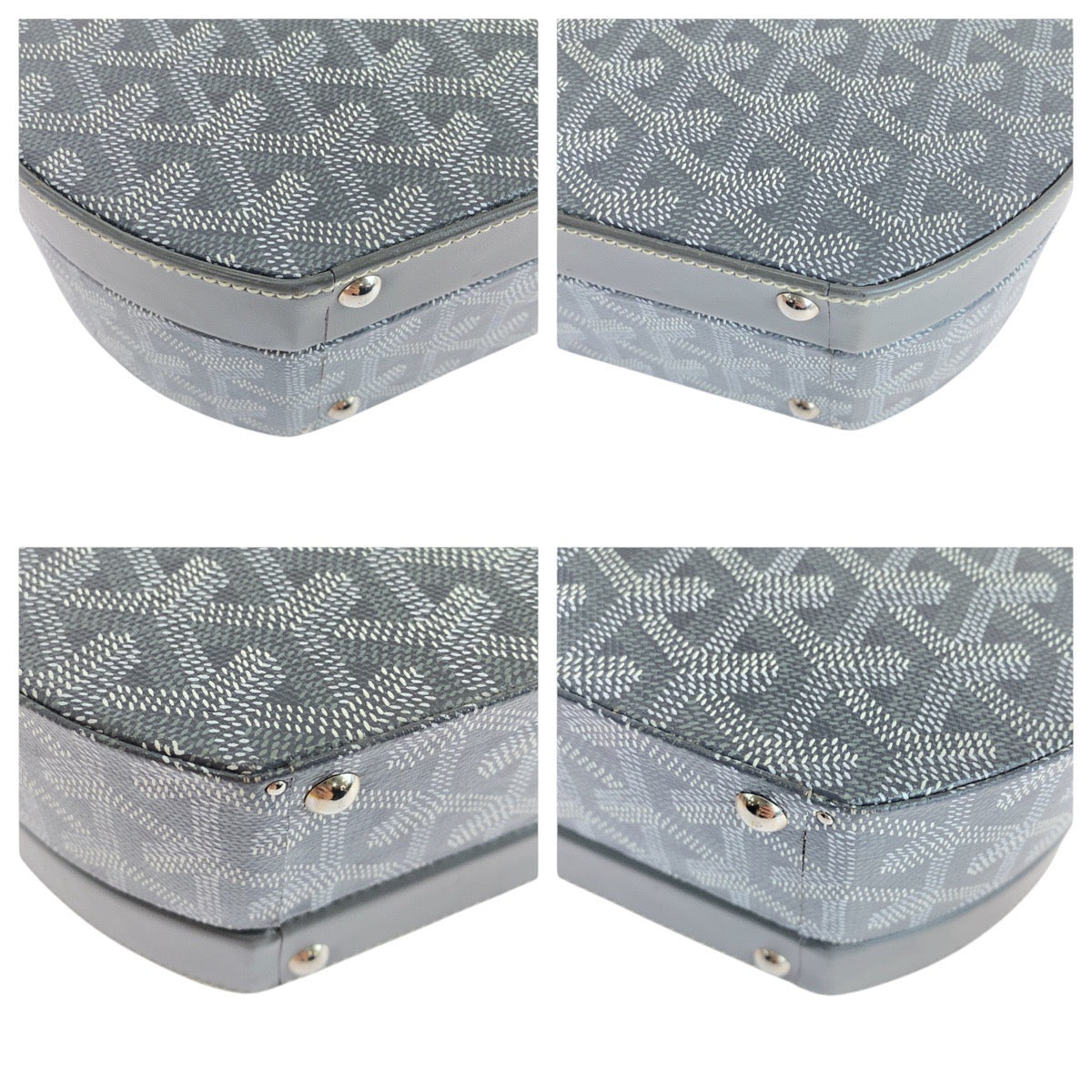19240
GOYARD ゴヤール ヘリンボーン ハットボックス アルトトランクバッグ PVC / レザー ショルダーバッグ バニティバッグ ハンドバッグ 2WAY レディース A360
