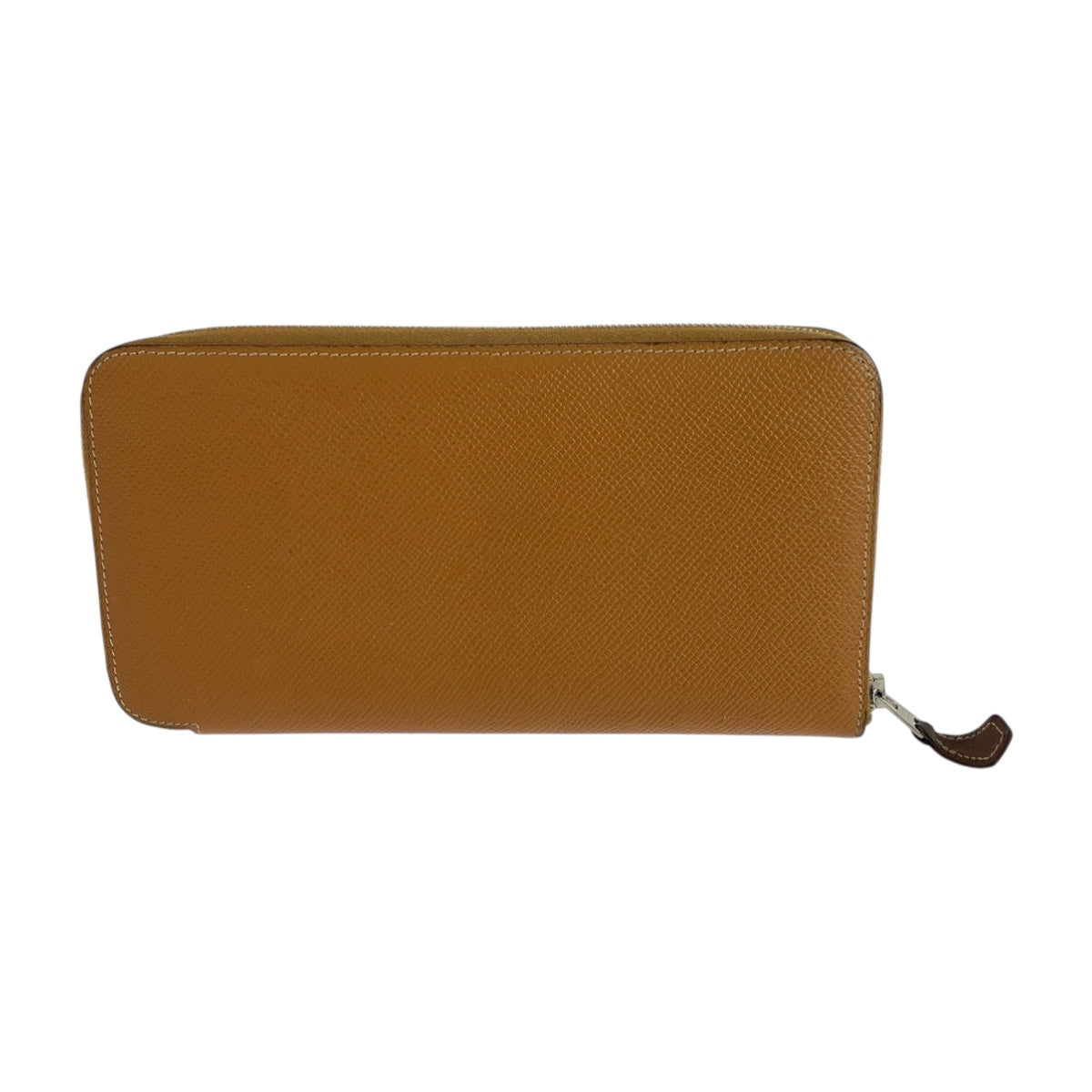 19241
HERMES エルメス アザップロング シルクイン ブラウン シルバー金具 ヴォーエプソン 長財布 ラウンドファスナー A刻印  レディース ABP38