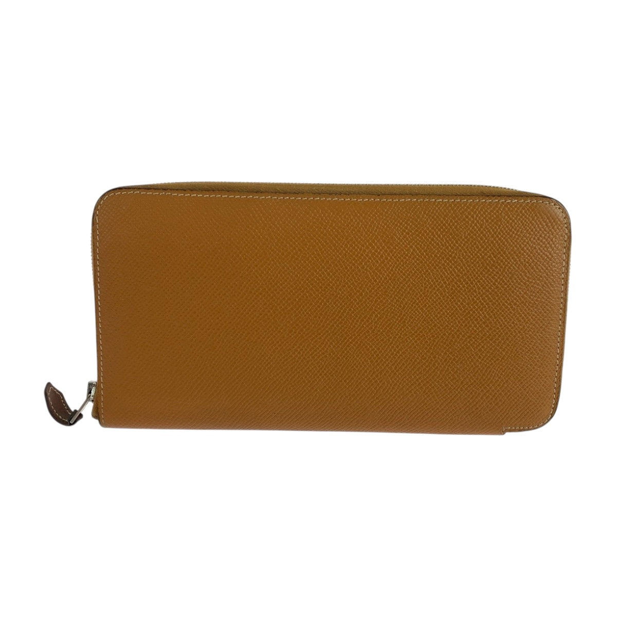 19241
HERMES エルメス アザップロング シルクイン ブラウン シルバー金具 ヴォーエプソン 長財布 ラウンドファスナー A刻印  レディース ABP38