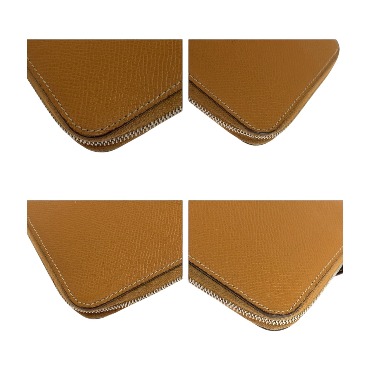 19241
HERMES エルメス アザップロング シルクイン ブラウン シルバー金具 ヴォーエプソン 長財布 ラウンドファスナー A刻印  レディース ABP38