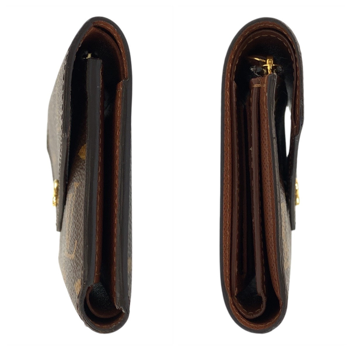 19243
LOUIS VUITTON ルイヴィトン モノグラム ポルトフォイユ ヴィクトリーヌ ブラウン ゴールド金具 PVC M62472 折財布 コンパクトウォレット  レディース A41