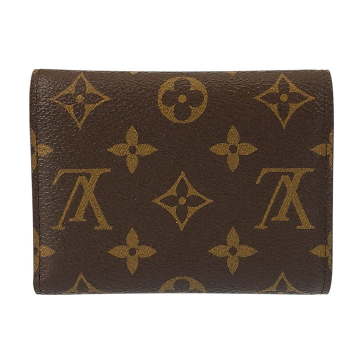 19243
LOUIS VUITTON ルイヴィトン モノグラム ポルトフォイユ ヴィクトリーヌ ブラウン ゴールド金具 PVC M62472 折財布 コンパクトウォレット  レディース A41