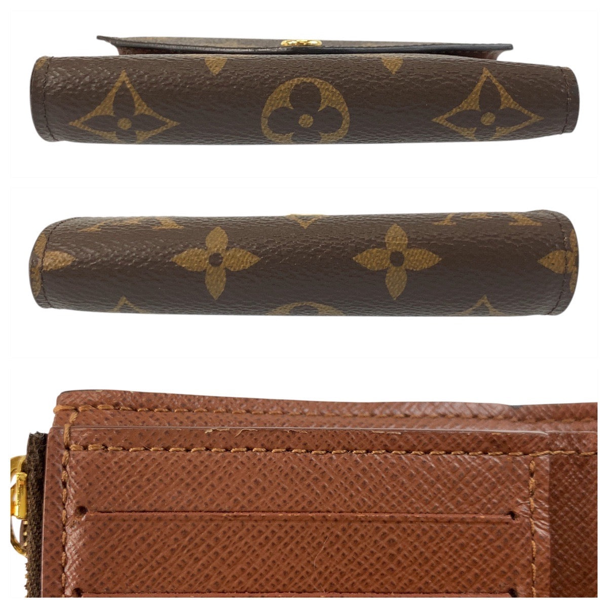 19243
LOUIS VUITTON ルイヴィトン モノグラム ポルトフォイユ ヴィクトリーヌ ブラウン ゴールド金具 PVC M62472 折財布 コンパクトウォレット  レディース A41