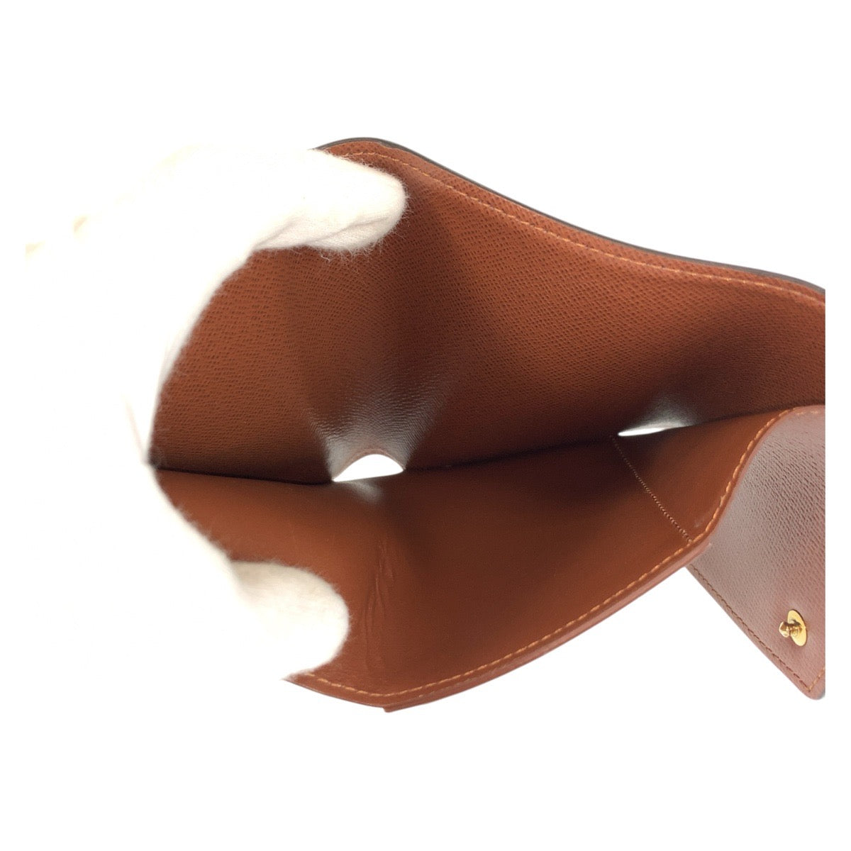 19243
LOUIS VUITTON ルイヴィトン モノグラム ポルトフォイユ ヴィクトリーヌ ブラウン ゴールド金具 PVC M62472 折財布 コンパクトウォレット  レディース A41