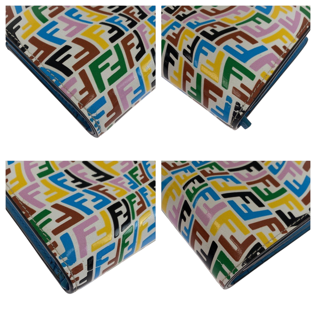 19245
FENDI フェンディ F1EXO/MLC+CYBER-BLUE+O カーフ 8M0420 AGKS 折財布 コンパクトウォレット  レディース A34