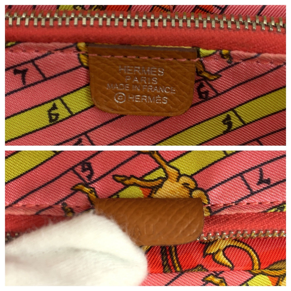 19246
HERMES エルメス アザップロング シルクイン ゴールド ブラウン シルバー金具 ヴォーエプソン 長財布 ラウンドファスナー X刻印  レディース ABP48