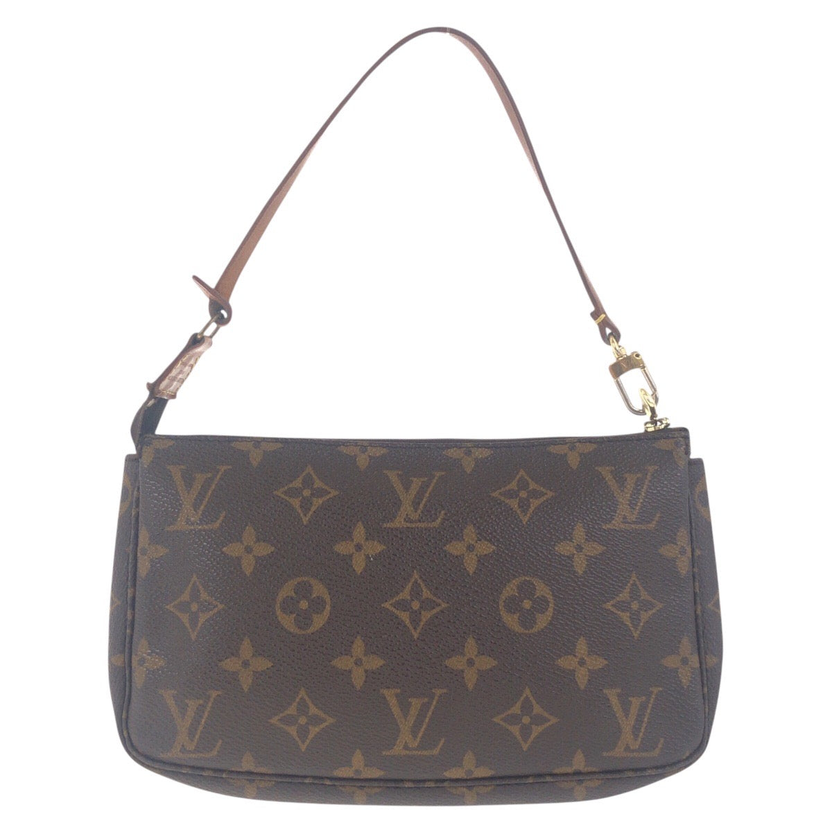 19247
LOUIS VUITTON ルイヴィトン モノグラム ポシェット アクセソワール ブラウン ゴールド金具 PVC M51980 ハンドバッグ アクセサリーポーチ レディース AB50