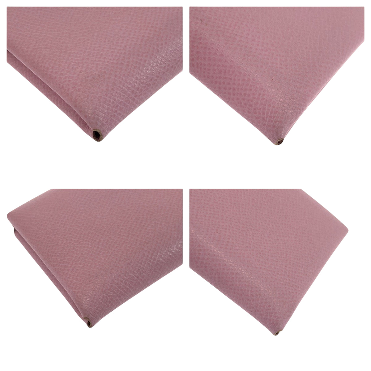 19248
HERMES エルメス カルヴィデュオ モーヴシルベストル ピンク シルバー金具 ヴォーエプソン コインケース コンパクトウォレット カードケース 名刺入れ D刻印  レディース ABP55