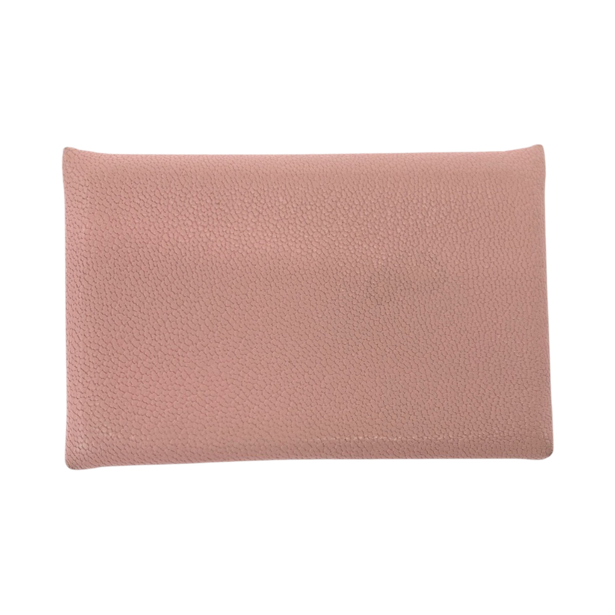 19249
HERMES エルメス カルヴィ ローズサクラ  ピンク シルバー金具 シェーブル コインケース コンパクトウォレット Y刻印  レディース ABP24