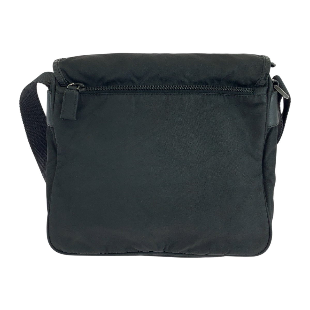 19260
PRADA プラダ テスート 三角ロゴプレート ブラック 黒 シルバー金具 ナイロン BT0173  ショルダーバッグ ポシェット  レディース ABP38