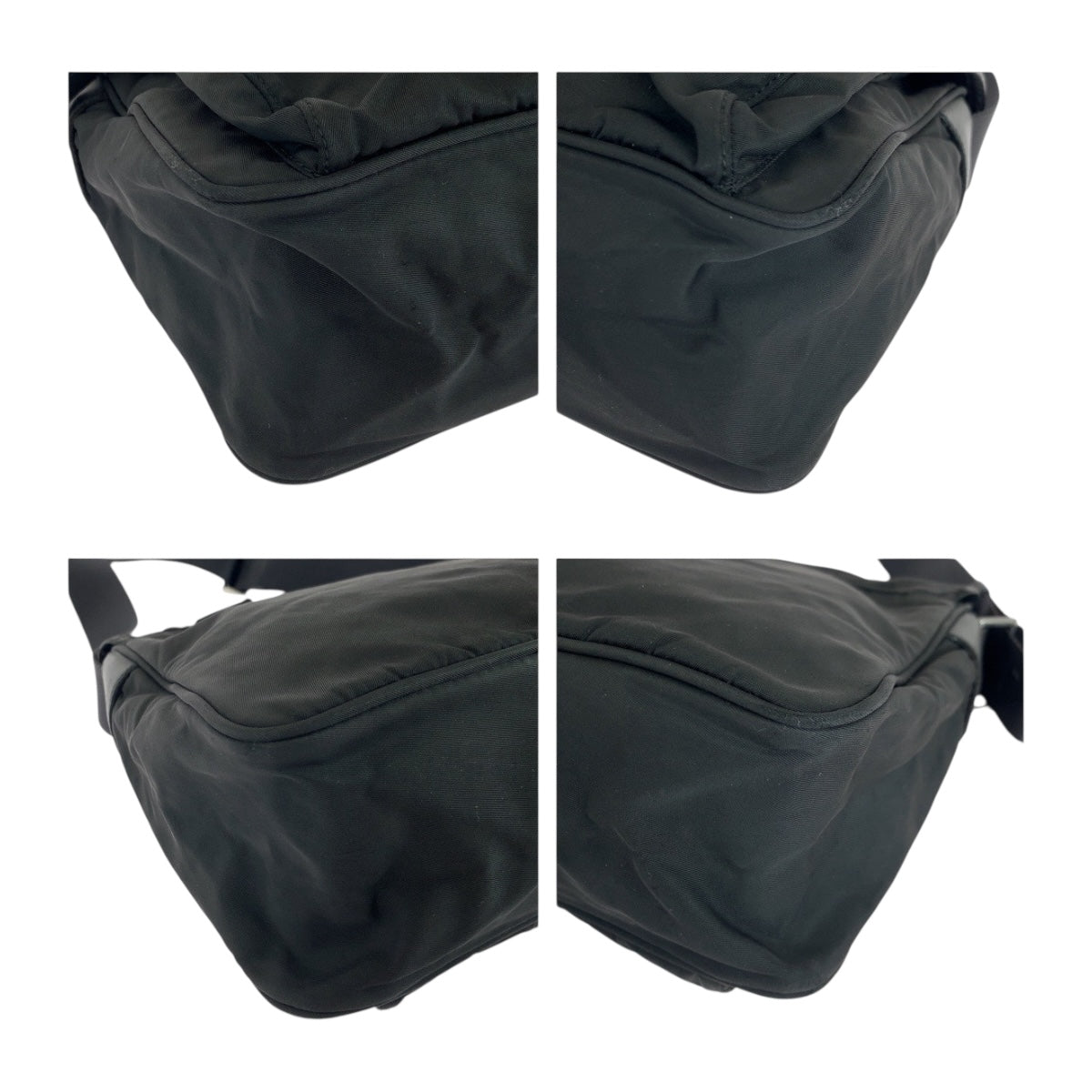 19260
PRADA プラダ テスート 三角ロゴプレート ブラック 黒 シルバー金具 ナイロン BT0173  ショルダーバッグ ポシェット  レディース ABP38