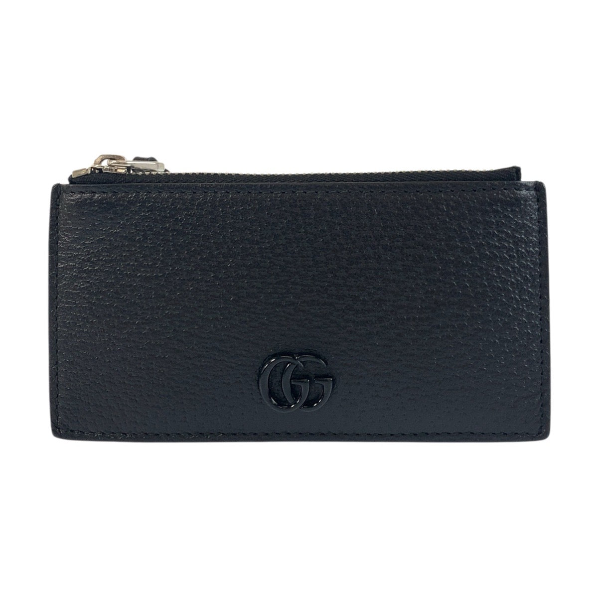 19263
GUCCI グッチ ダブルG 男女兼用 ブラック 黒 シルバー金具 レザー 722726 コインケース フラグメントケース カードケース メンズ SA36