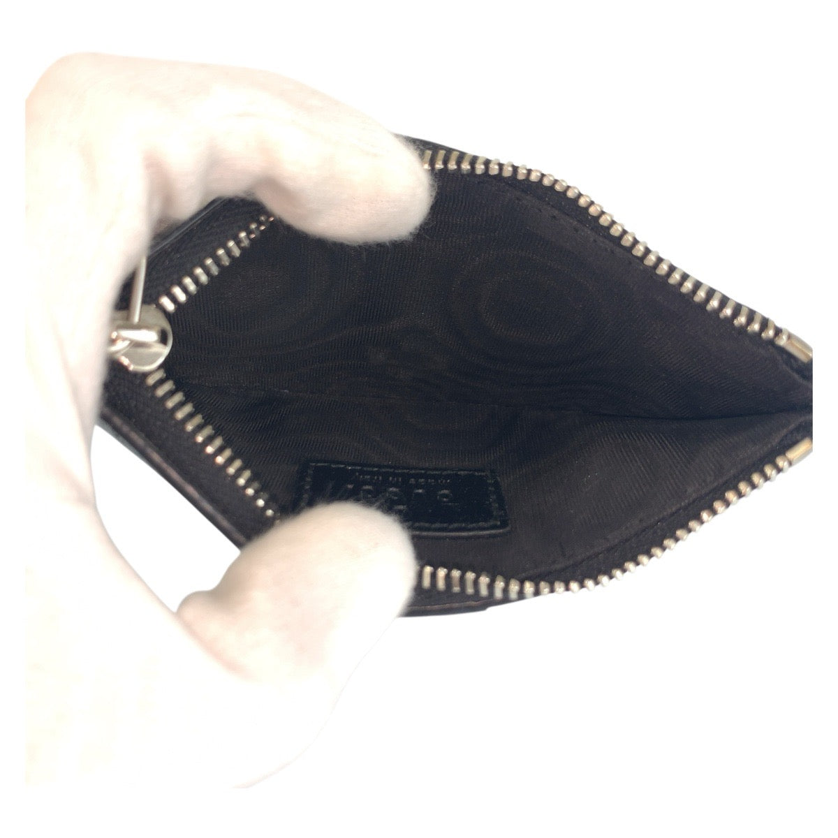 19263
GUCCI グッチ ダブルG 男女兼用 ブラック 黒 シルバー金具 レザー 722726 コインケース フラグメントケース カードケース メンズ SA36