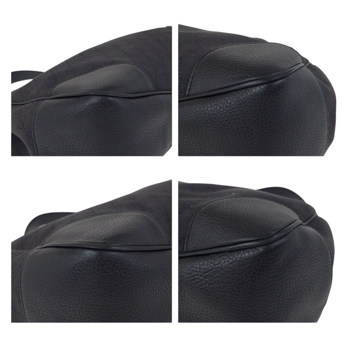 19266
GUCCI グッチ ブラック 黒 ゴールド金具 GGキャンバス / レザー 257268 ショルダーバッグ ハンドバッグ レディース ABP48