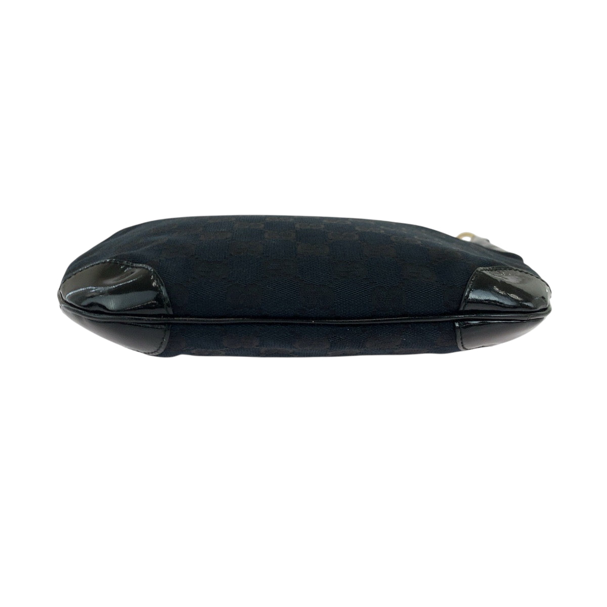 19267
GUCCI グッチ ブラック 黒 ゴールド金具 GGキャンバス / パテントレザー 001 4158 ショルダーバッグ 肩掛け レディース ABP45