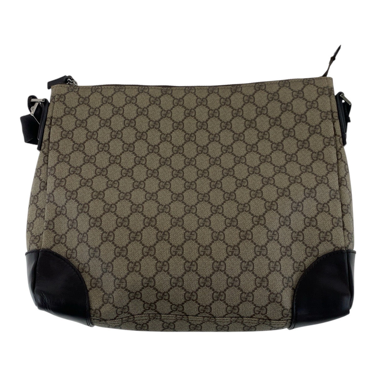 19268
GUCCI グッチ ベージュ ブラウン シルバー金具 GGスプリームキャンバス 110054 ショルダーバッグ メッセンジャーバッグ メンズ AB34