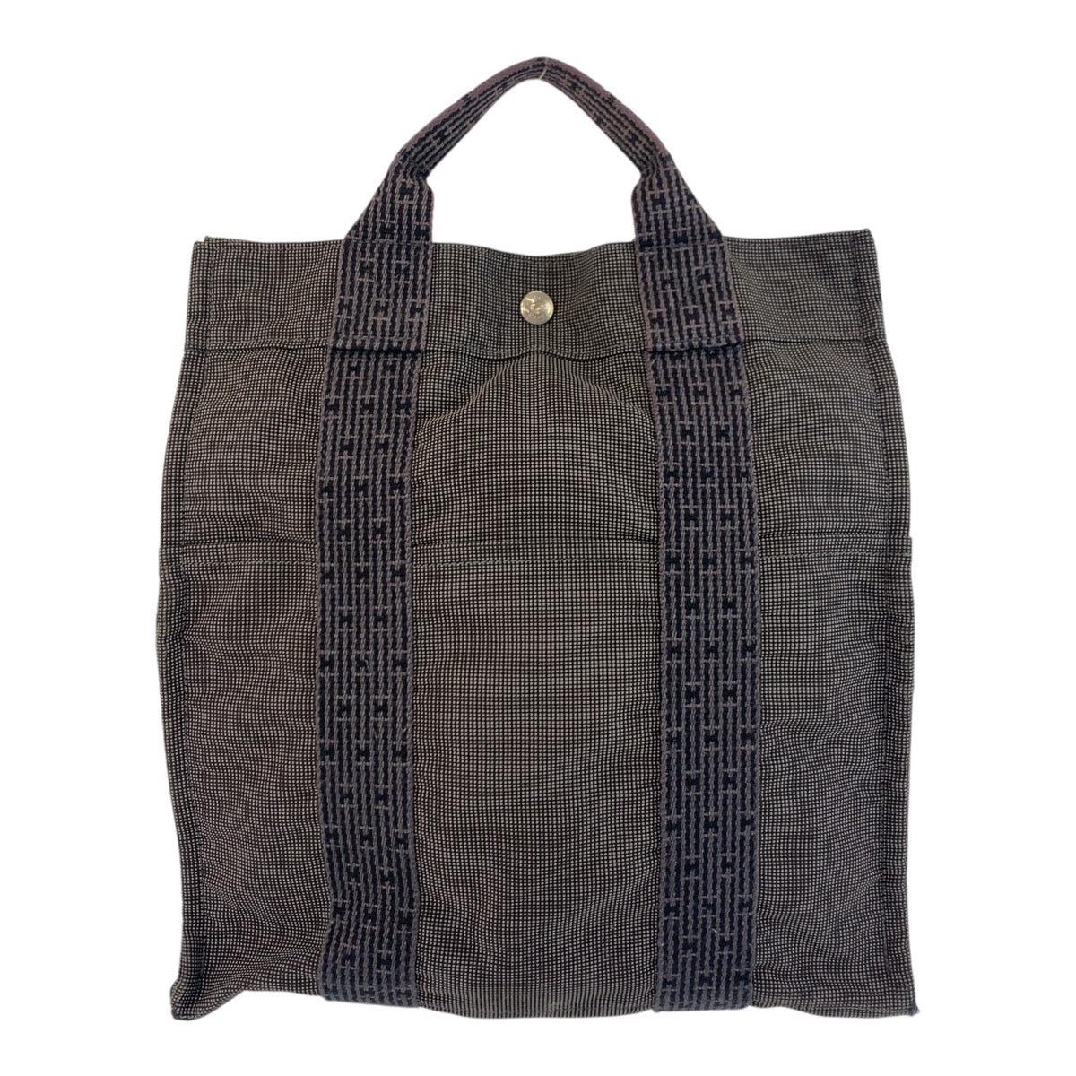 19271
HERMES エルメス エールライン アドMM グレー シルバー金具 ポリアミド / ポリエステル リュック バックパック  レディース AB22