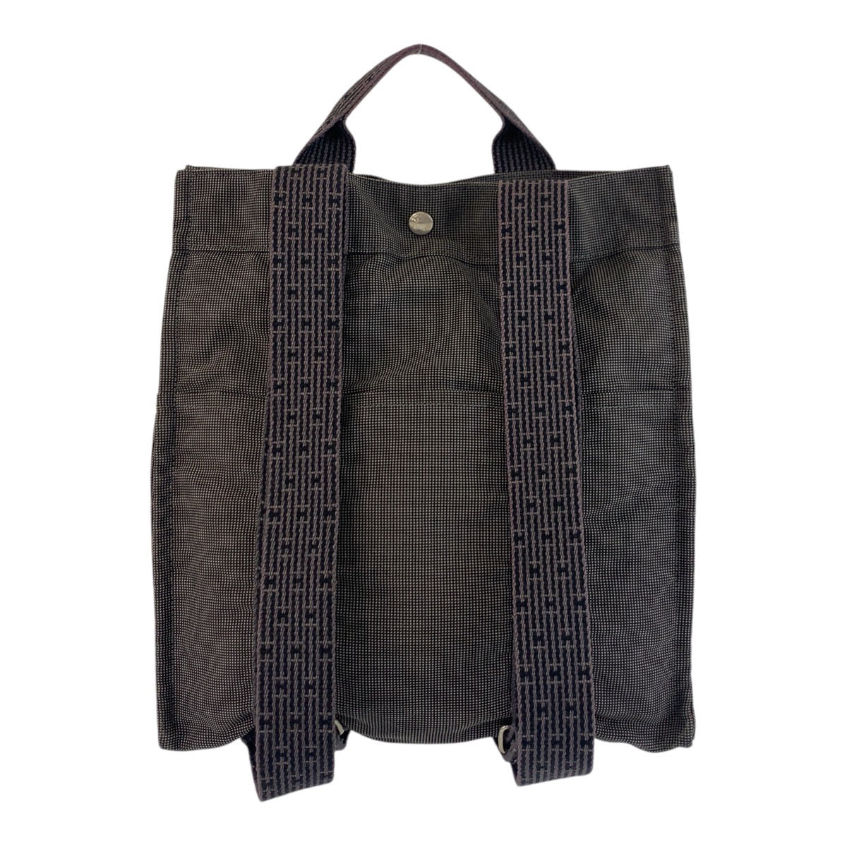 19271
HERMES エルメス エールライン アドMM グレー シルバー金具 ポリアミド / ポリエステル リュック バックパック  レディース AB22
