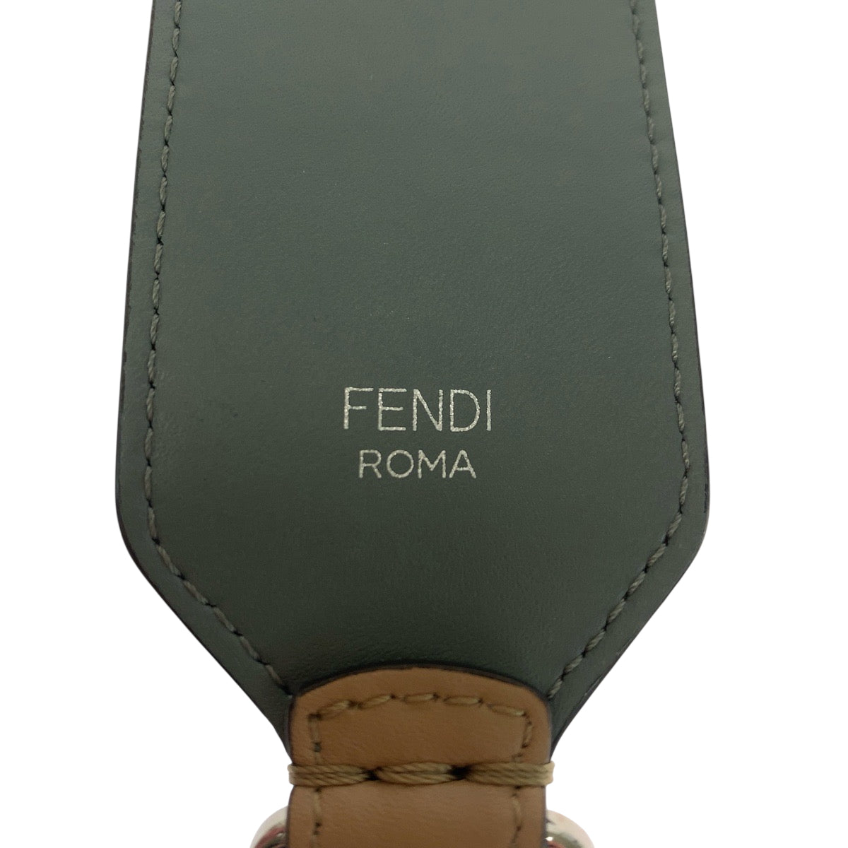19274
FENDI フェンディ ズッカ ユー ミニ ベージュ マルチカラー レザー ショルダーストラップのみ  レディース A31